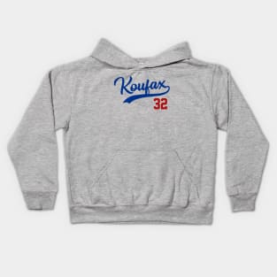 Sandy Koufax 32, LA Dodgers Kids Hoodie